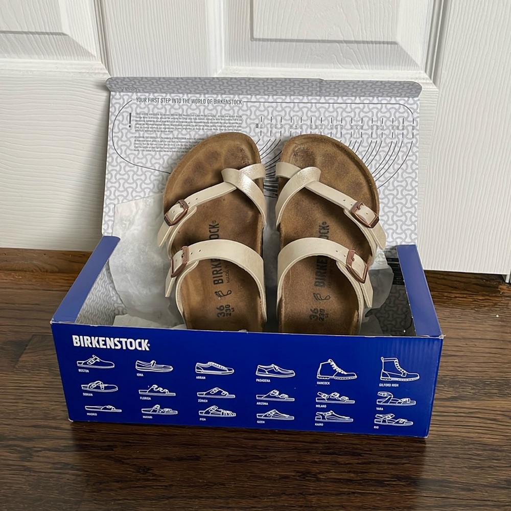 Birkenstock Mayari in Graceful Pearl White